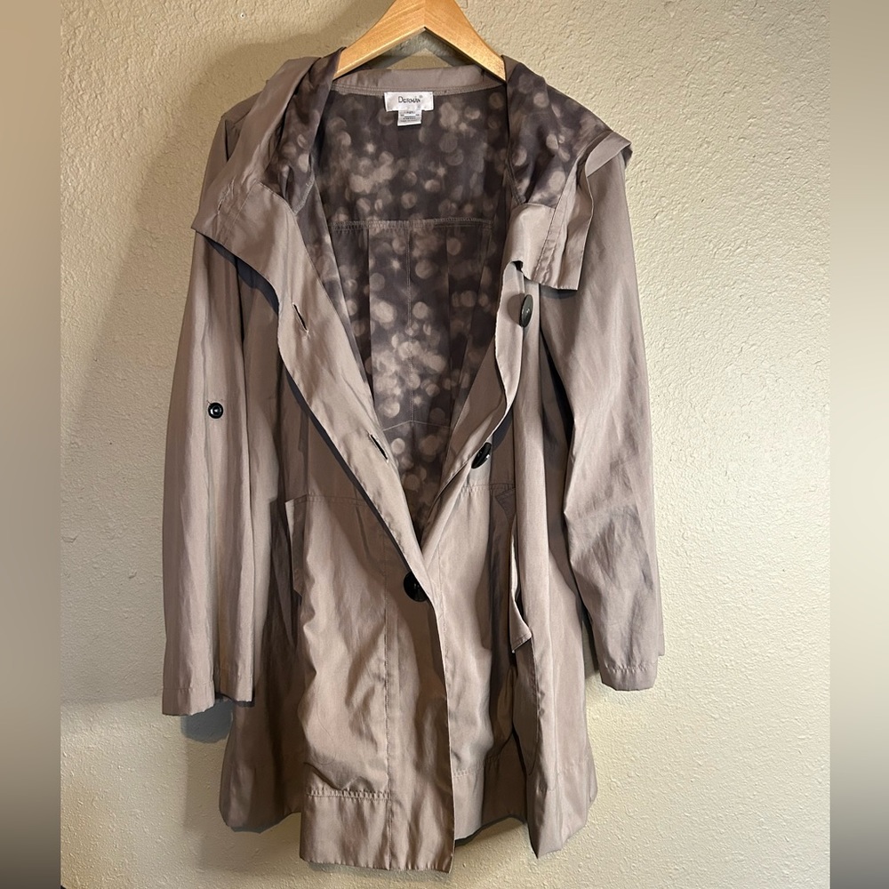 Dorman Lightweight Button Jacket Pockets Zipper I… - image 4